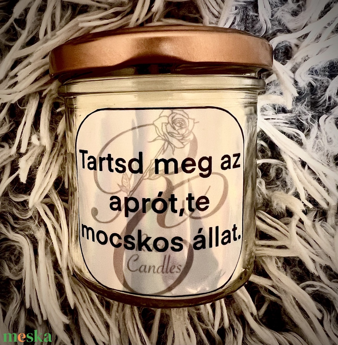 Tartsd meg az aprót, te mocskos állat. - otthon & életmód - gyertya, illat, aroma - gyertya - Meska.hu