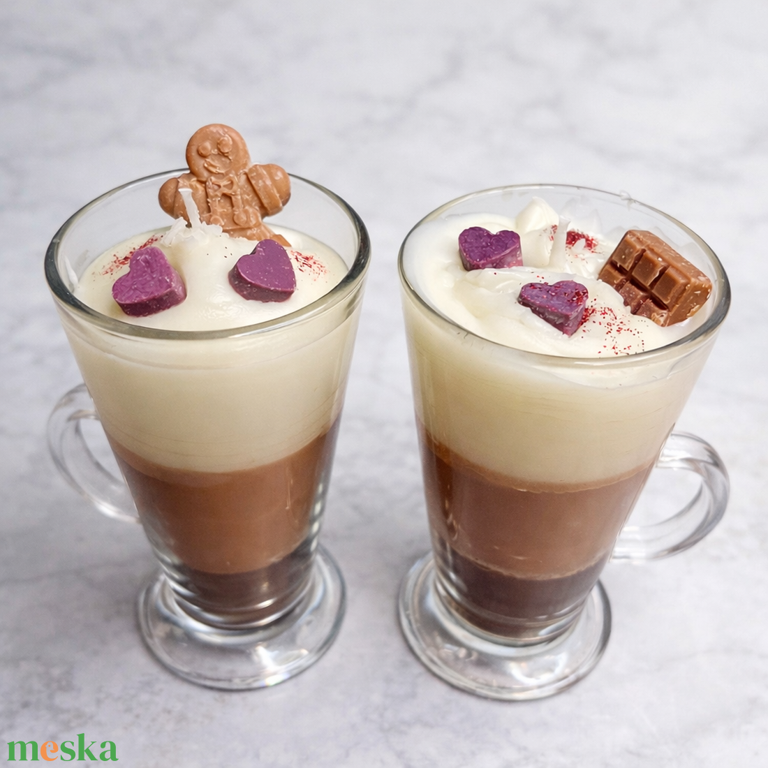 Latte gyertya - otthon & életmód - gyertya, illat, aroma - gyertya - Meska.hu