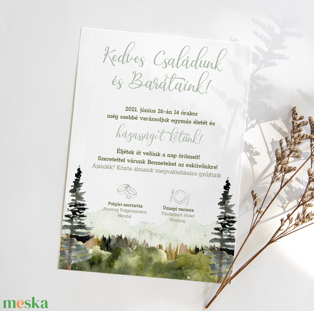 FOREST esküvői meghívó - esküvő - meghívó & kártya - meghívó - Meska.hu FOREST esküvői meghívó - esküvő - meghívó & kártya - meghívó - Meska.hu