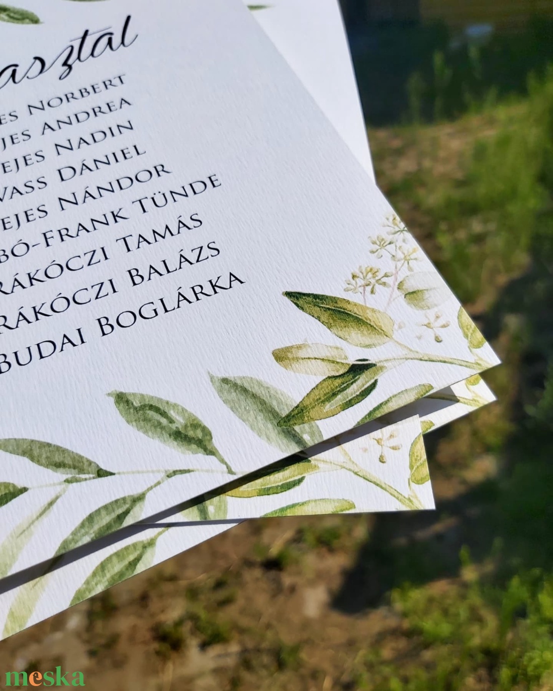 GREENERY5 ültetési rend - esküvő - meghívó & kártya - ültetési rend - Meska.hu GREENERY5 ültetési rend - esküvő - meghívó & kártya - ültetési rend - Meska.hu