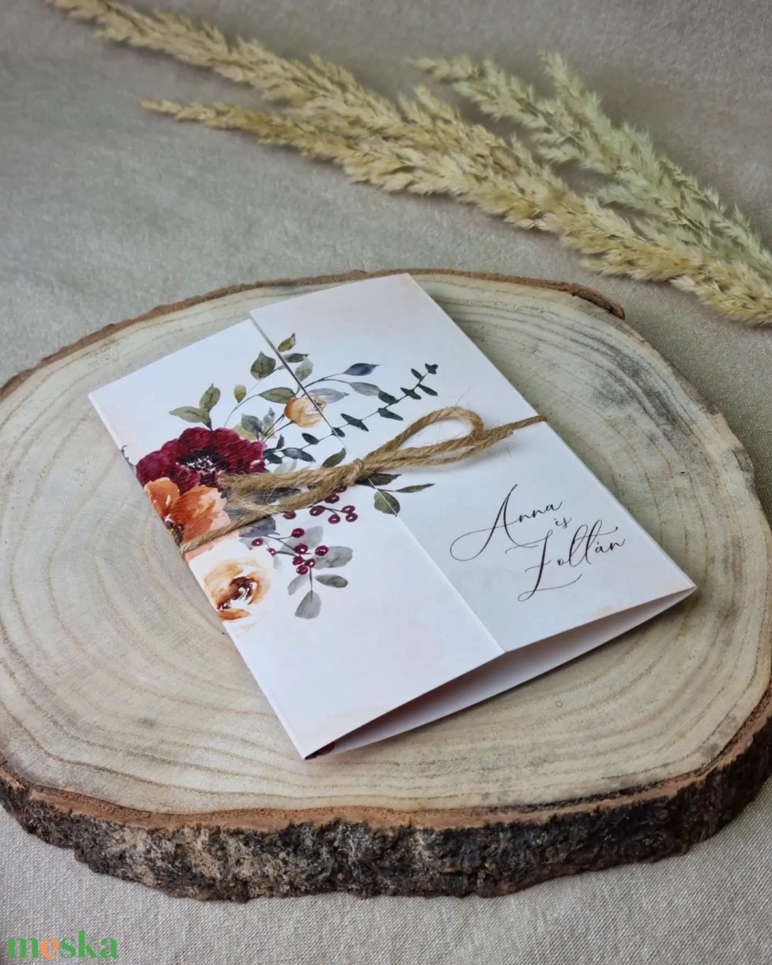 AUTUMN esküvői meghívó - esküvő - meghívó & kártya - meghívó - Meska.hu