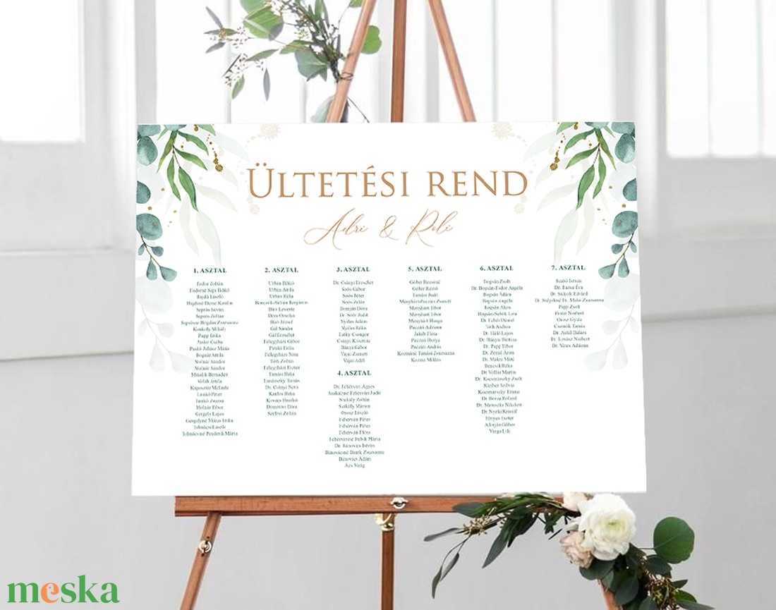 GREEN-GOLD ültetési rend - esküvő - meghívó & kártya - ültetési rend - Meska.hu GREEN-GOLD ültetési rend - esküvő - meghívó & kártya - ültetési rend - Meska.hu
