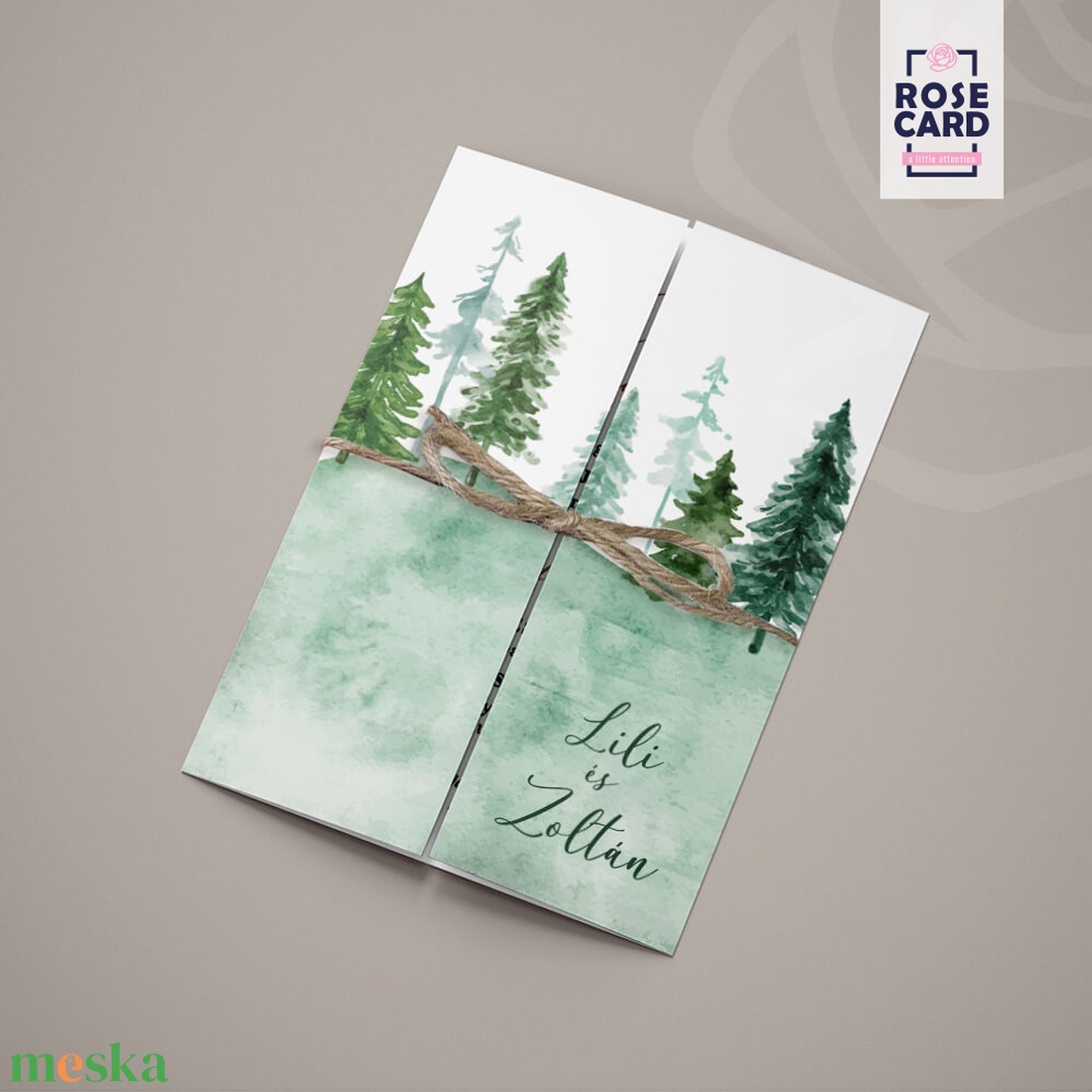 FOREST esküvői meghívó - esküvő - meghívó & kártya - meghívó - Meska.hu