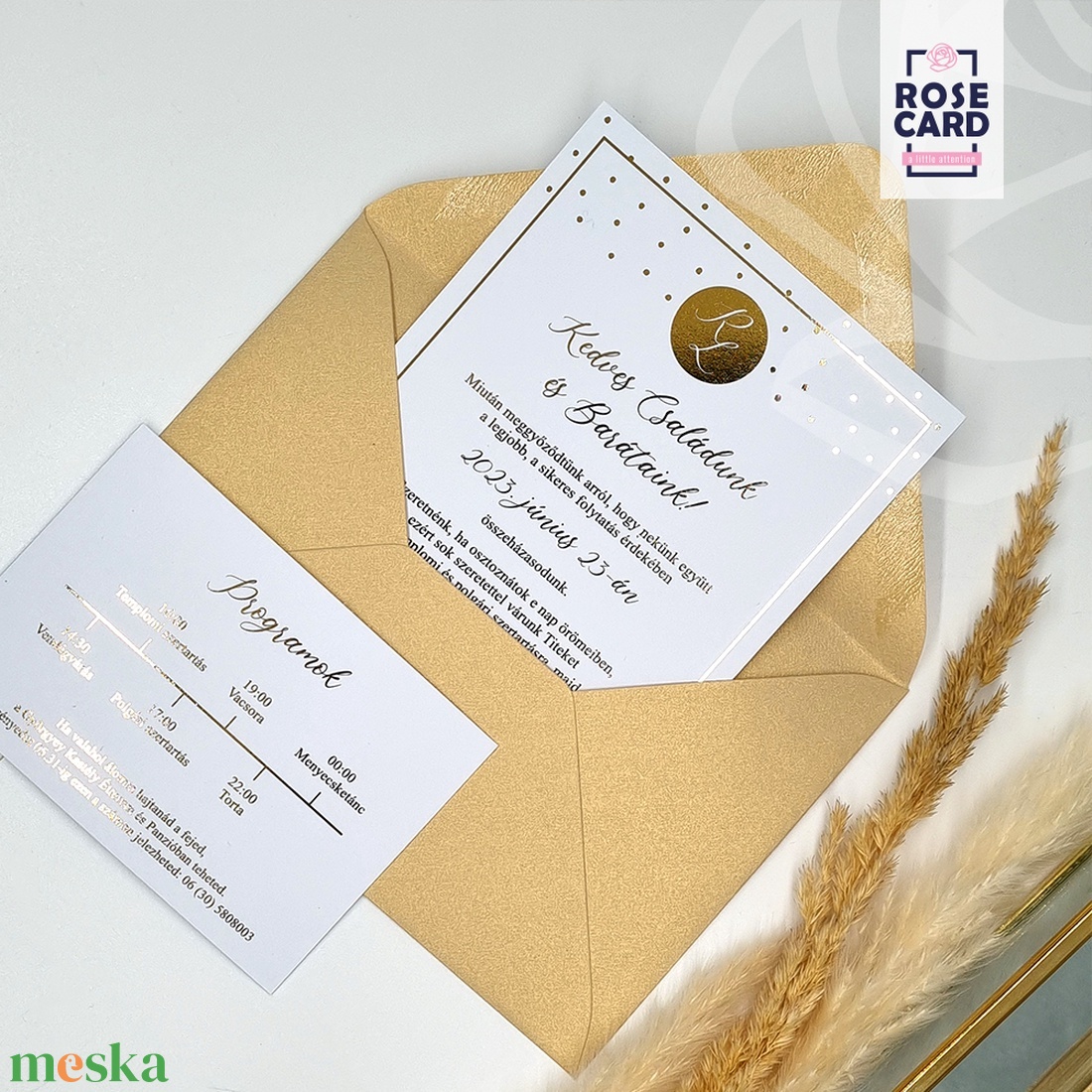 GOLD esküvői meghívó - esküvő - meghívó & kártya - meghívó - Meska.hu GOLD esküvői meghívó - esküvő - meghívó & kártya - meghívó - Meska.hu