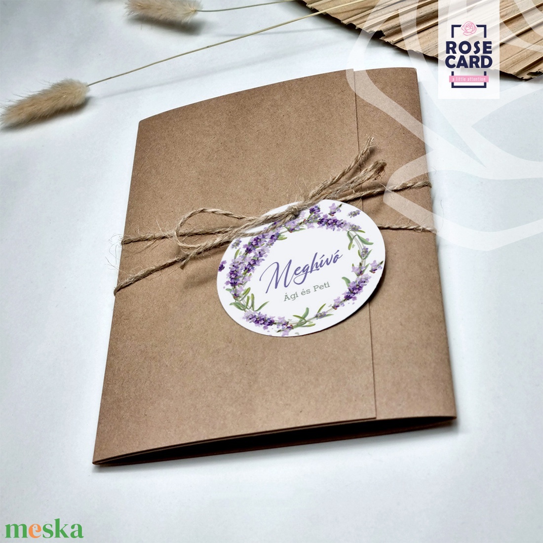 LAVENDER esküvői meghívó - esküvő - meghívó & kártya - meghívó - Meska.hu
