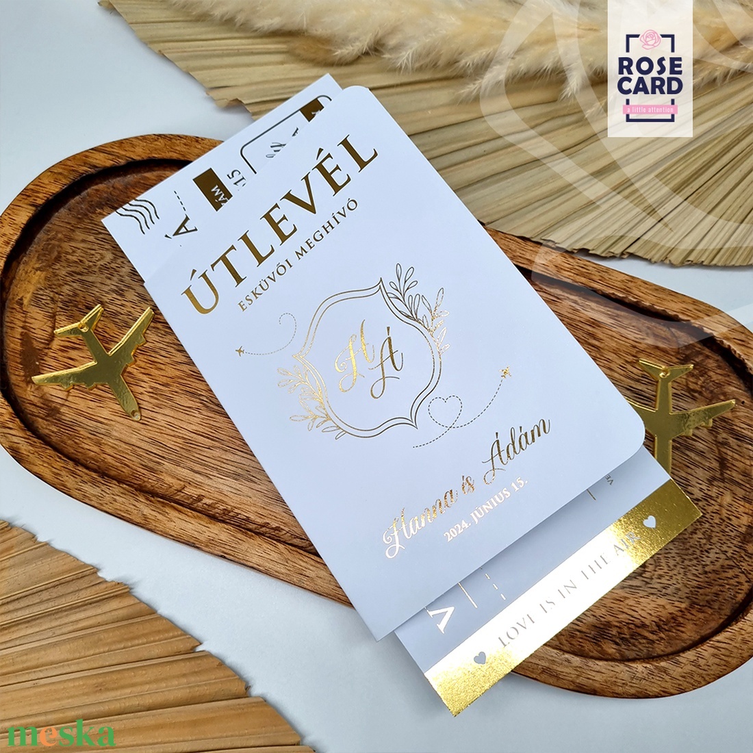 GOLD ÚTLEVÉL esküvői meghívó - esküvő - meghívó & kártya - meghívó - Meska.hu GOLD ÚTLEVÉL esküvői meghívó - esküvő - meghívó & kártya - meghívó - Meska.hu