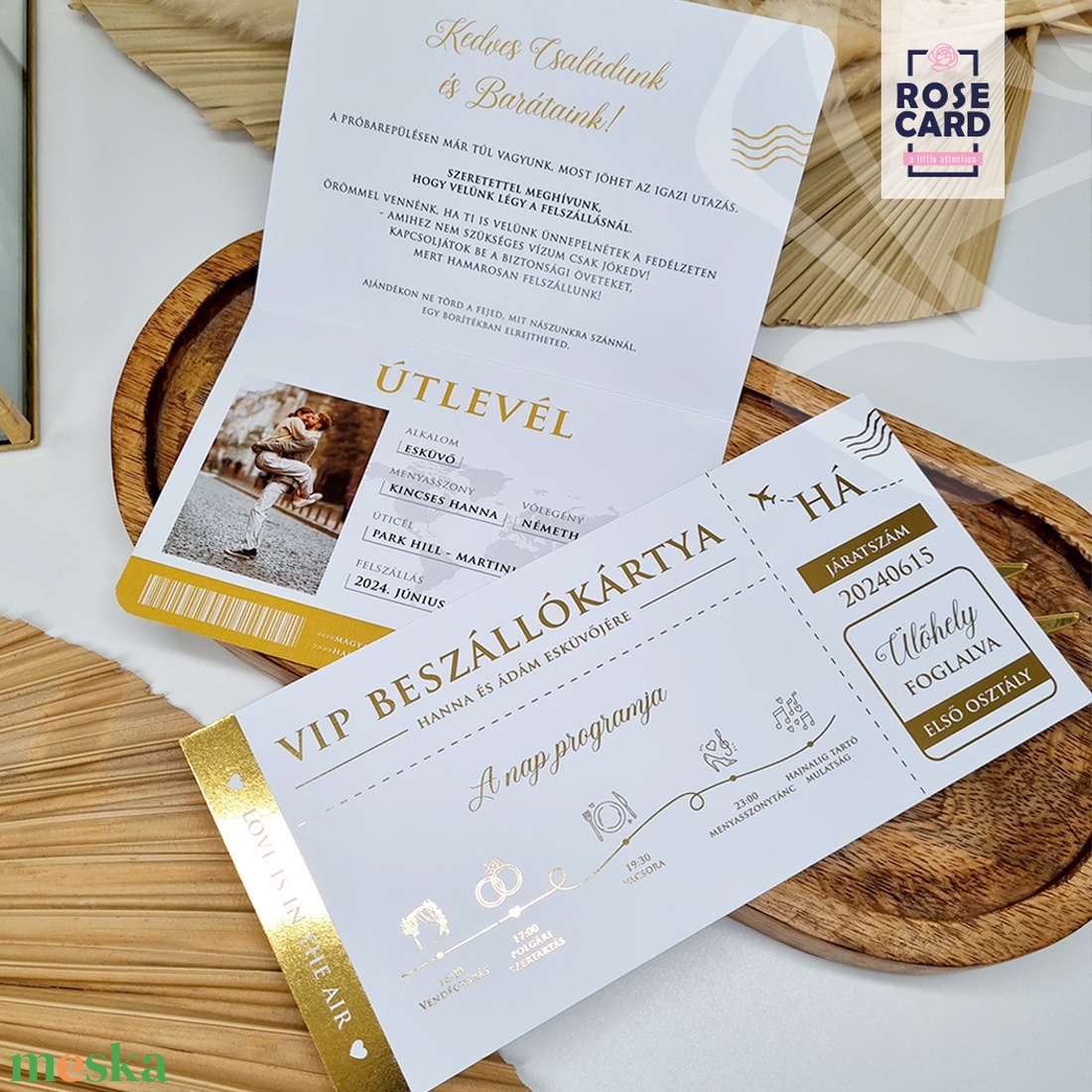 GOLD ÚTLEVÉL esküvői meghívó - esküvő - meghívó & kártya - meghívó - Meska.hu GOLD ÚTLEVÉL esküvői meghívó - esküvő - meghívó & kártya - meghívó - Meska.hu