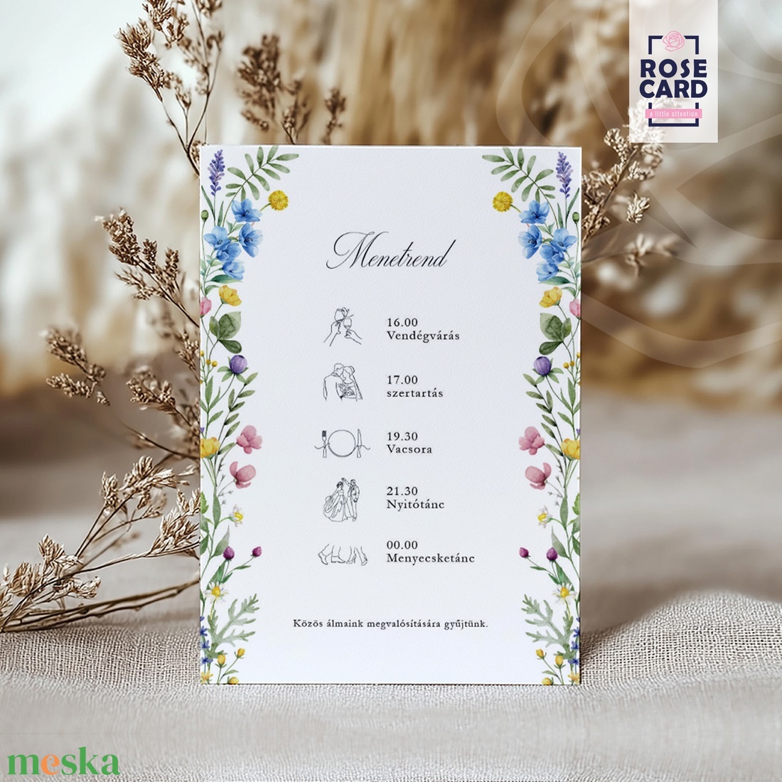WILDLOWER esküvői meghívó - esküvő - meghívó & kártya - meghívó - Meska.hu