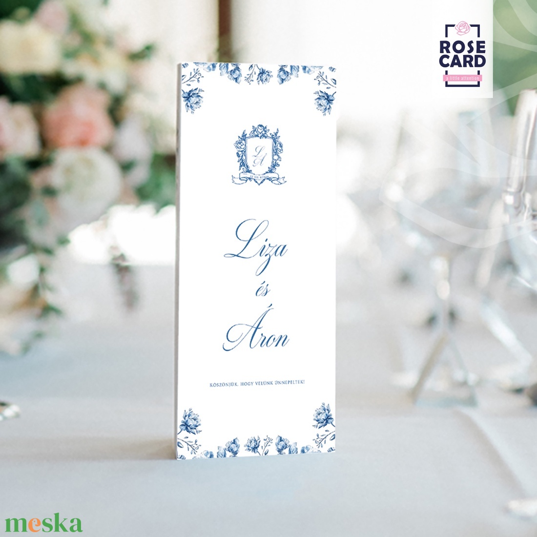 ROMANTIC BLUE menülap - esküvő - dekoráció - helyszíni dekor - Meska.hu ROMANTIC BLUE menülap - esküvő - dekoráció - helyszíni dekor - Meska.hu