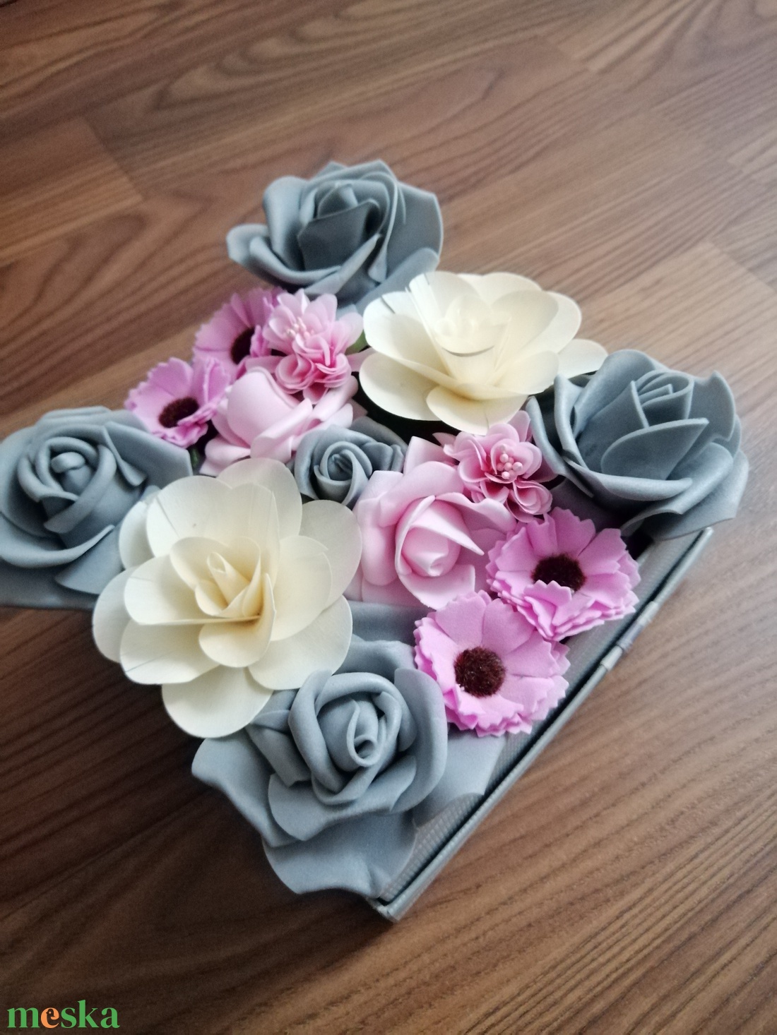 Virágbox, asztaldísz - otthon & életmód - dekoráció - virágdísz és tartó - virágbox, virágdoboz - Meska.hu