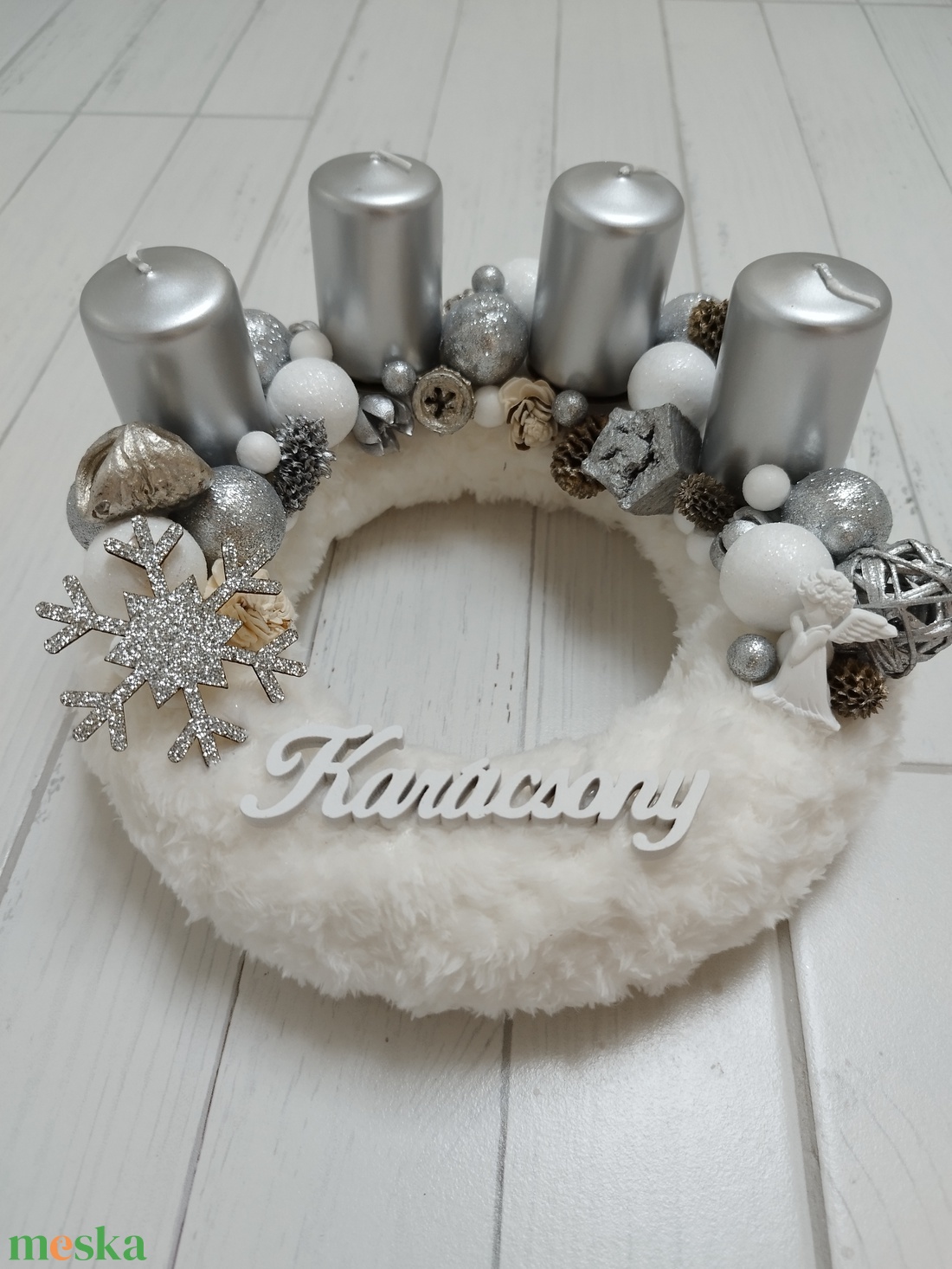 Adventi koszorú - karácsony - adventi díszek - adventi koszorú - Meska.hu