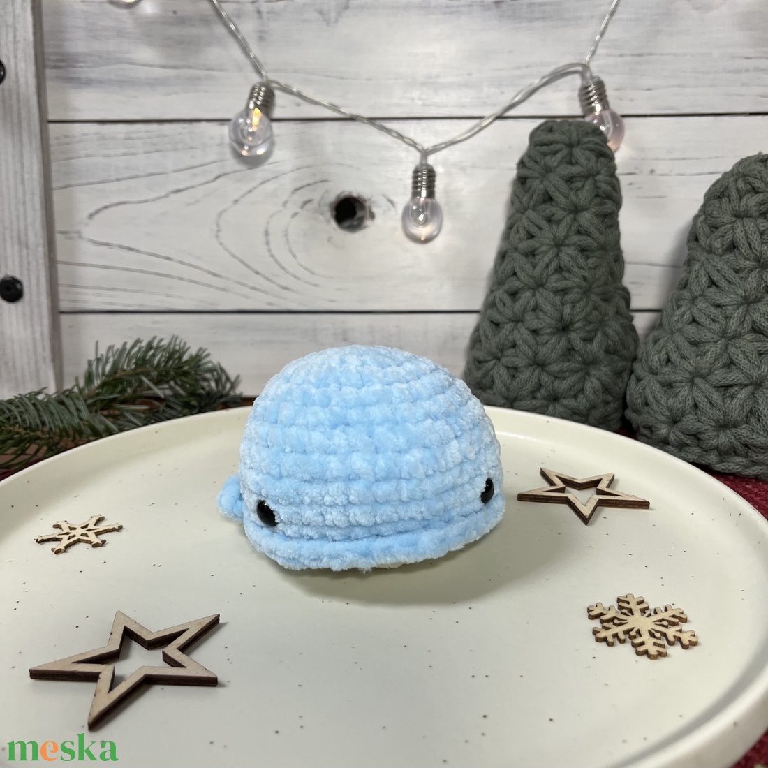 Horgolt, plüss bálna - játék & sport - plüssállat & játékfigura - más figura - Meska.hu