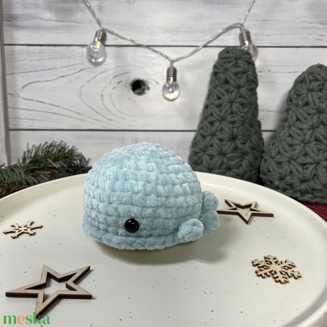 Horgolt, plüss bálna - játék & sport - plüssállat & játékfigura - más figura - Meska.hu