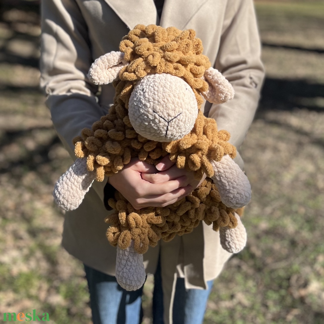 Pihe-puha horgolt bari � ölelni való kis barát - játék & sport - plüssállat & játékfigura - plüss bárány - Meska.hu