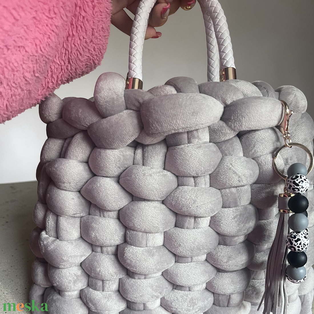 Roxanique Soft Cloud Fonott Kézitáska  - táska & tok - kézitáska & válltáska - alkalmi táska - Meska.hu