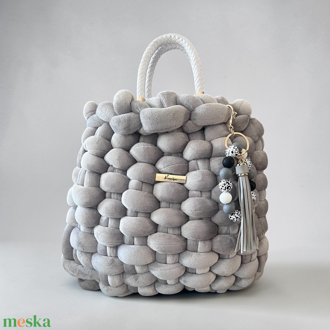 Roxanique Soft Cloud Fonott Kézitáska  - táska & tok - kézitáska & válltáska - alkalmi táska - Meska.hu