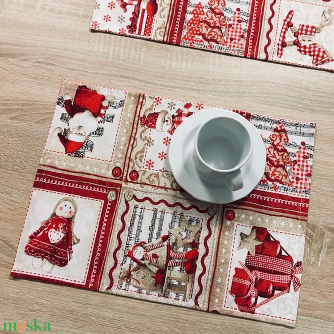 Karácsonyi  ünnepi alátét / tányéralátét - karácsony - karácsonyi lakásdekoráció - ünnepi asztaldekoráció - Meska.hu
