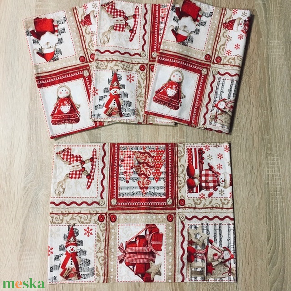  Karácsonyi  ünnepi alátét / tányéralátét - karácsony - karácsonyi lakásdekoráció - ünnepi asztaldekoráció - Meska.hu