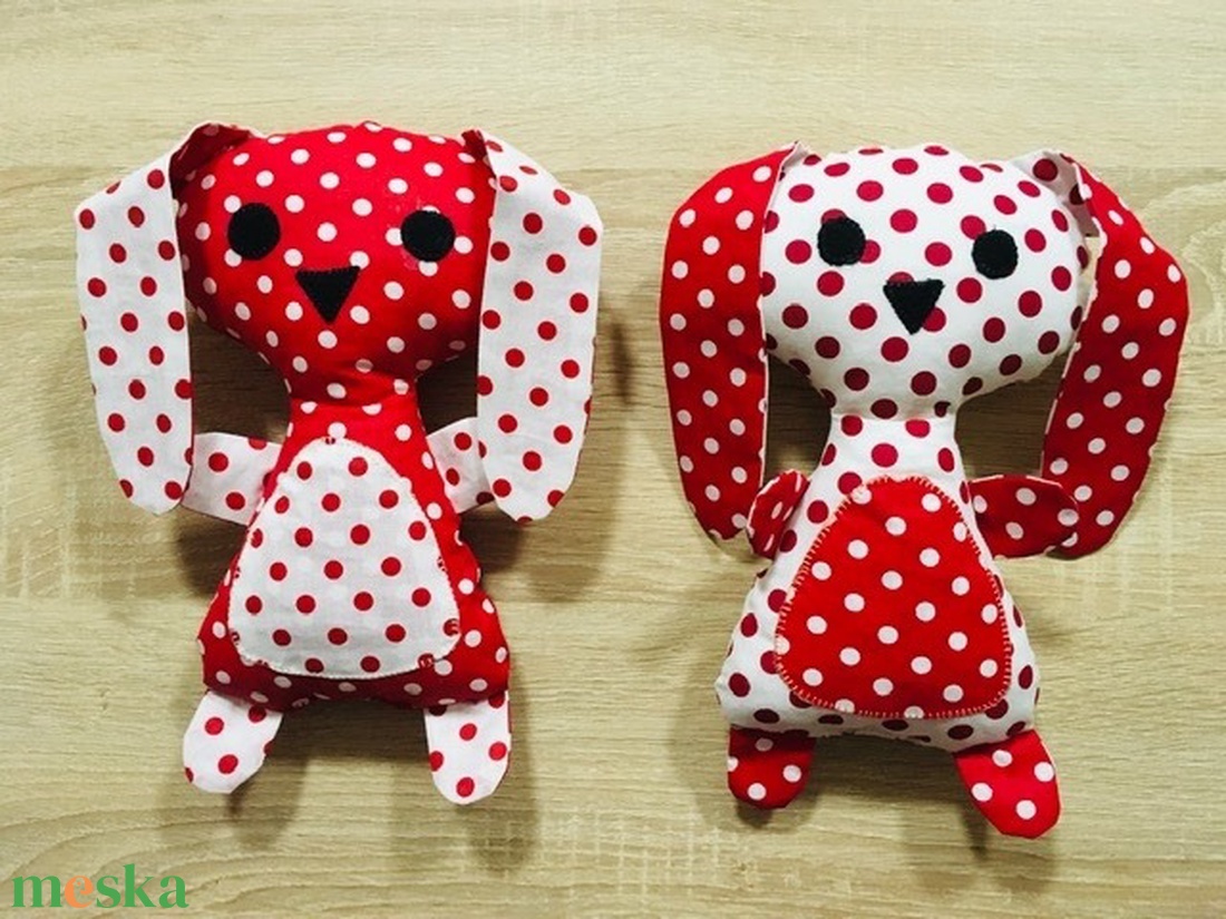 Pöttyös nyuszik - játék & sport - plüssállat & játékfigura - nyuszi - Meska.hu