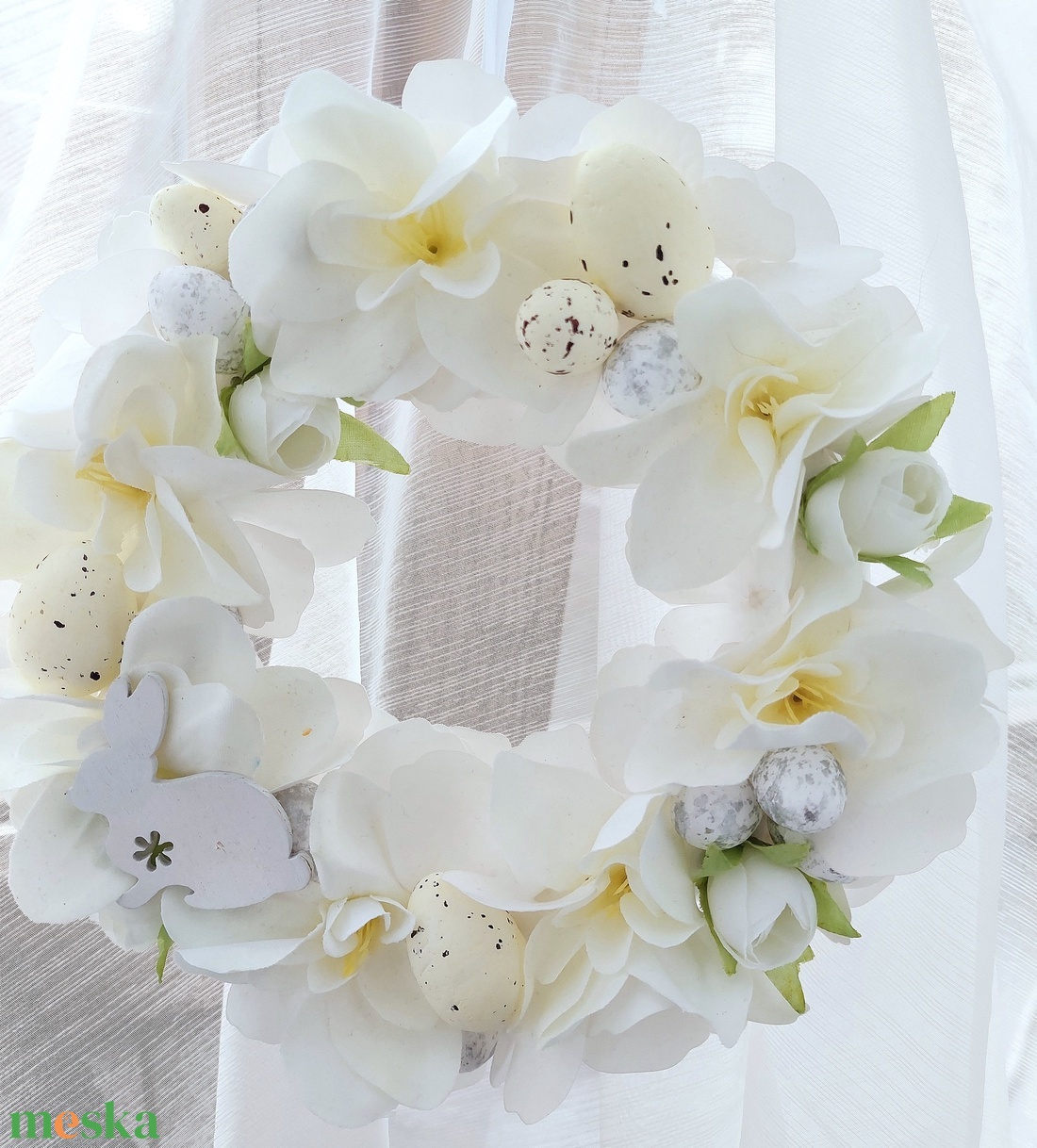 Húsvéti, tavaszváró ajtókopogtató - otthon & életmód - dekoráció - ajtó- és ablak dekoráció - ajtódísz & kopogtató - Meska.hu