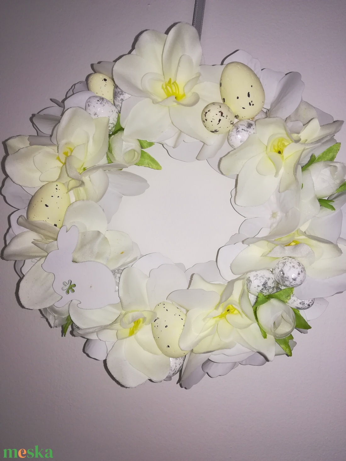 Húsvéti, tavaszváró ajtókopogtató - otthon & életmód - dekoráció - ajtó- és ablak dekoráció - ajtódísz & kopogtató - Meska.hu