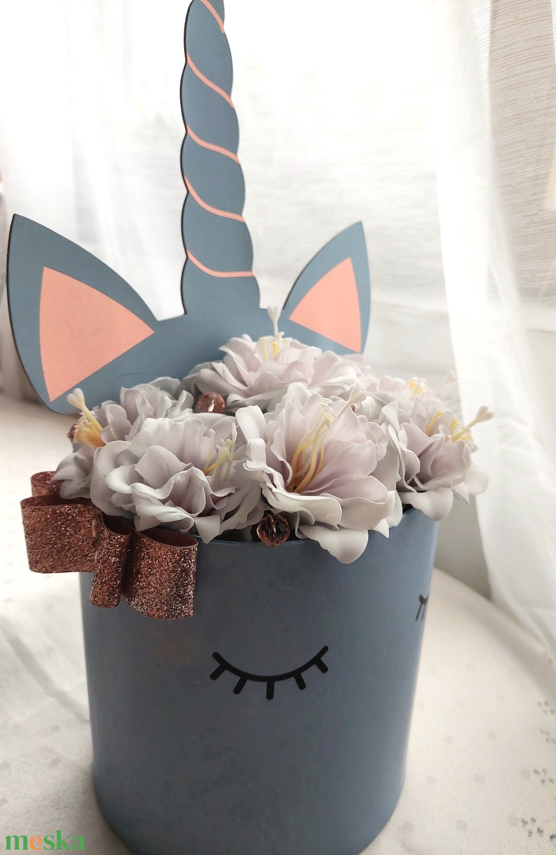 Virágbox ballagásra, születésnapra,  névnapra... - otthon & életmód - dekoráció - Meska.hu