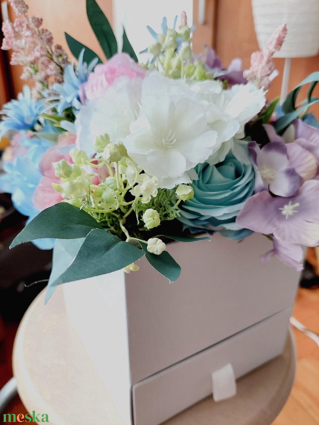 Virágbox, pénzátadó, esküvőre, születésnapra,  névnapra... - esküvő - emlék & ajándék - nászajándék - Meska.hu