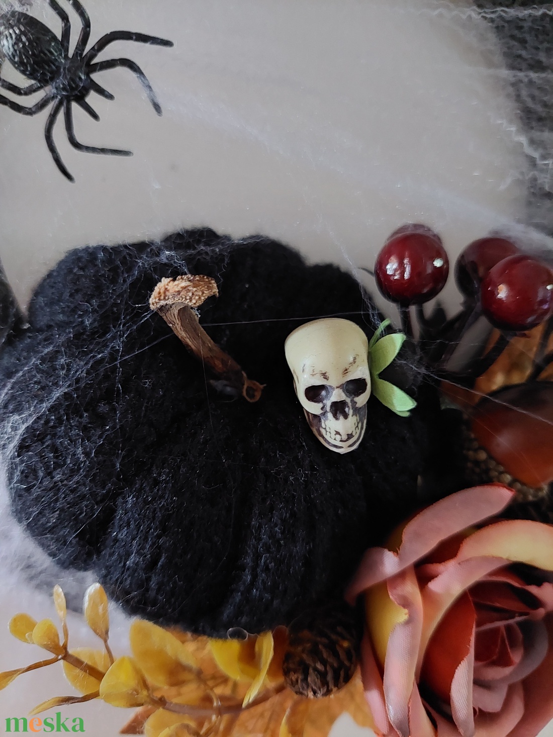 Halloween ajtódísz, kopogtató - otthon & életmód - dekoráció - halloween - halloweeni ajtódíszek és ablakdíszek - Meska.hu