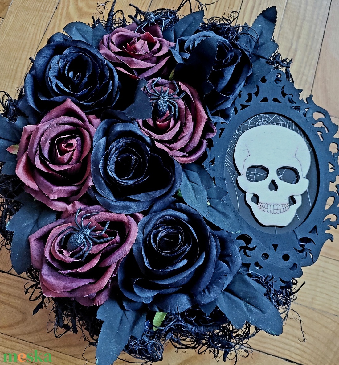 Bár még rekkenő hőség van, de közeledik... ne szalaszd el! Halloween kopogtató  - otthon & életmód - dekoráció - halloween - halloweeni ajtódíszek és ablakdíszek - Meska.hu