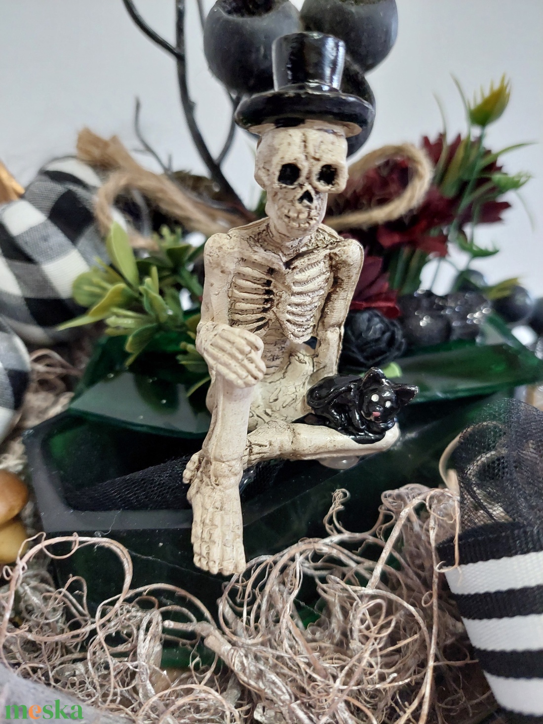 Halloweeni extrém asztaldísz - otthon & életmód - dekoráció - halloween - halloweeni dekoráció - Meska.hu