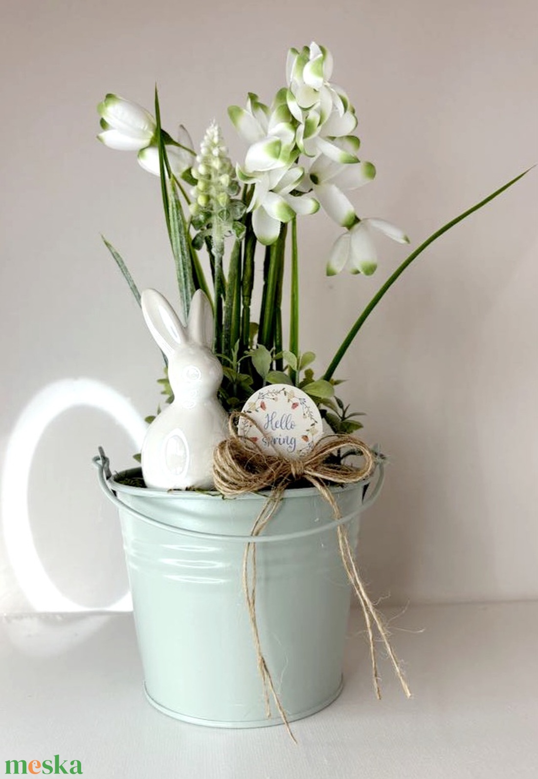Tavaszi asztaldísz, akár ajándékba  - otthon & életmód - dekoráció - asztal és polc dekoráció - asztaldísz - Meska.hu