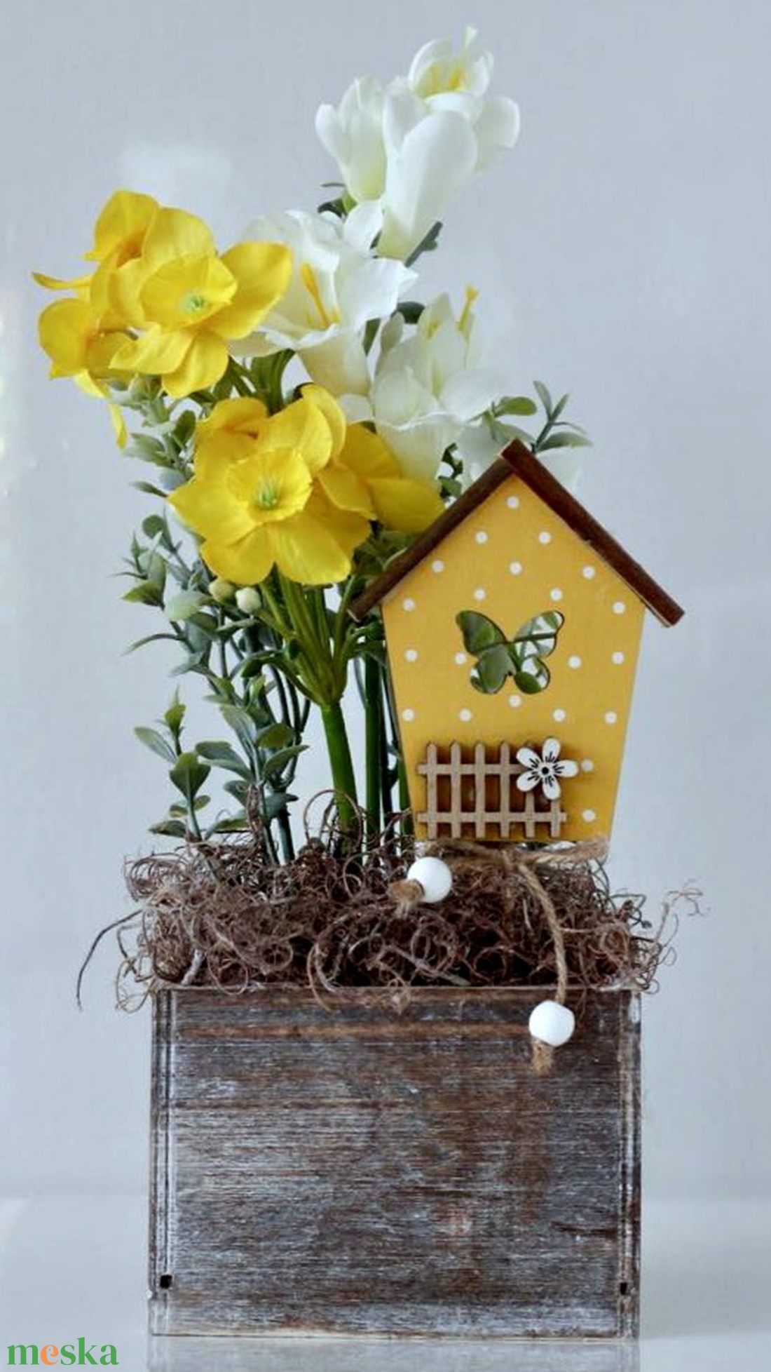 Tavaszi asztaldísz, akár ajándékba  - otthon & életmód - dekoráció - asztal és polc dekoráció - asztaldísz - Meska.hu