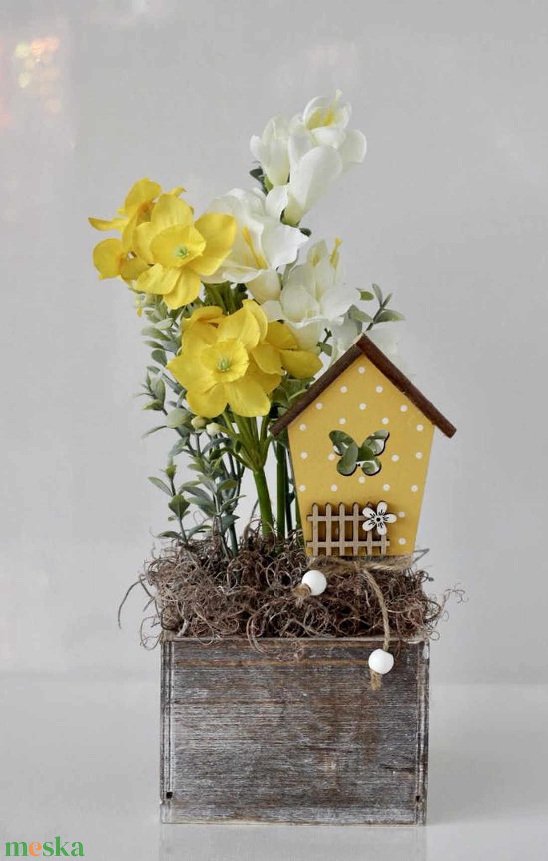 Tavaszi asztaldísz, akár ajándékba  - otthon & életmód - dekoráció - asztal és polc dekoráció - asztaldísz - Meska.hu
