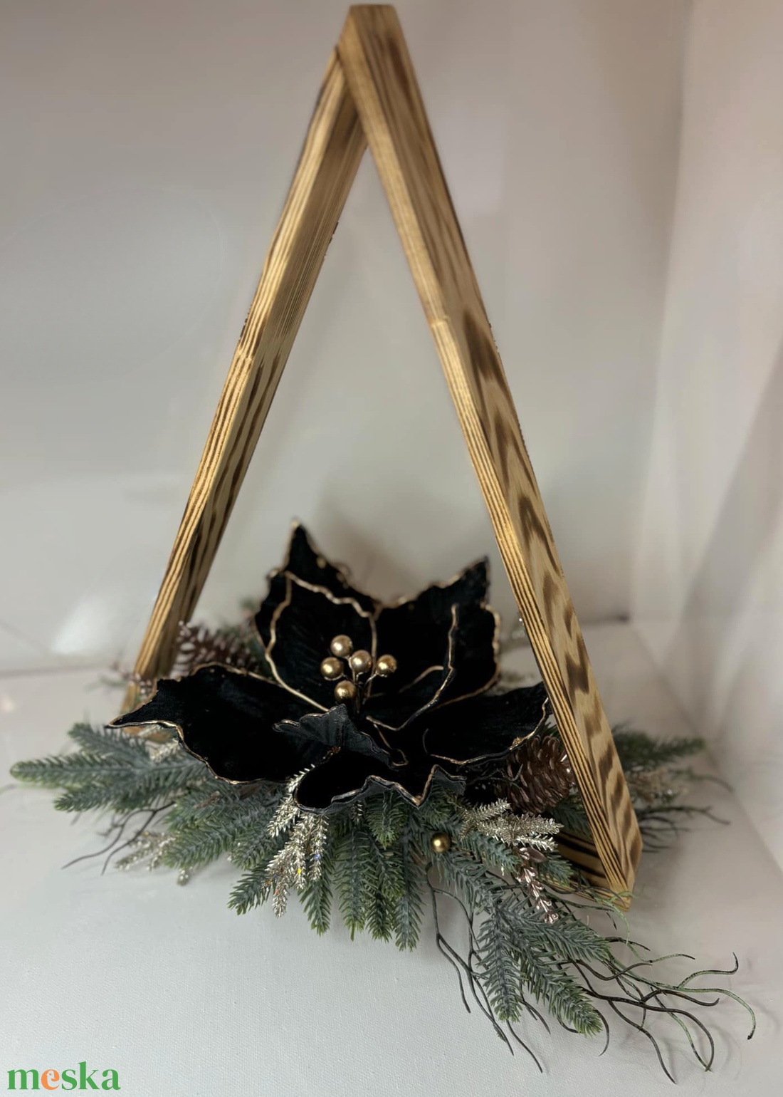 Karácsonyi, adventi ablak vagy asztaldísz  - karácsony - adventi díszek - adventi asztaldísz - Meska.hu