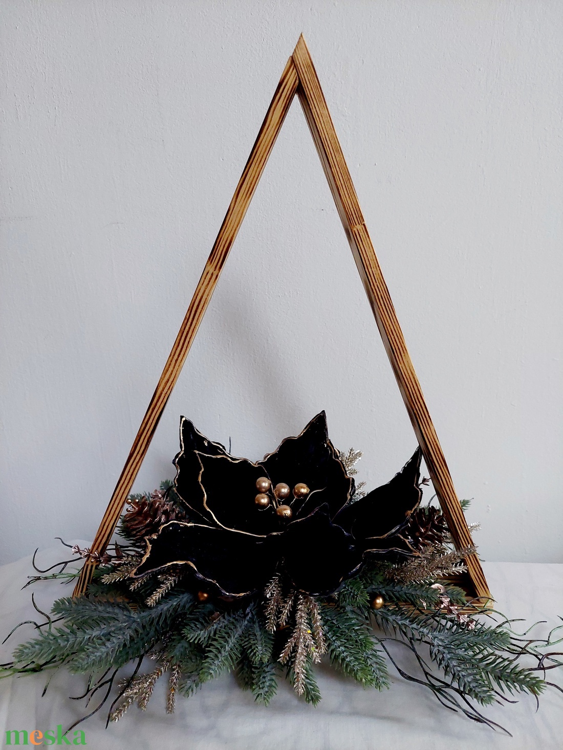 Karácsonyi, adventi ablak vagy asztaldísz  - karácsony - adventi díszek - adventi asztaldísz - Meska.hu