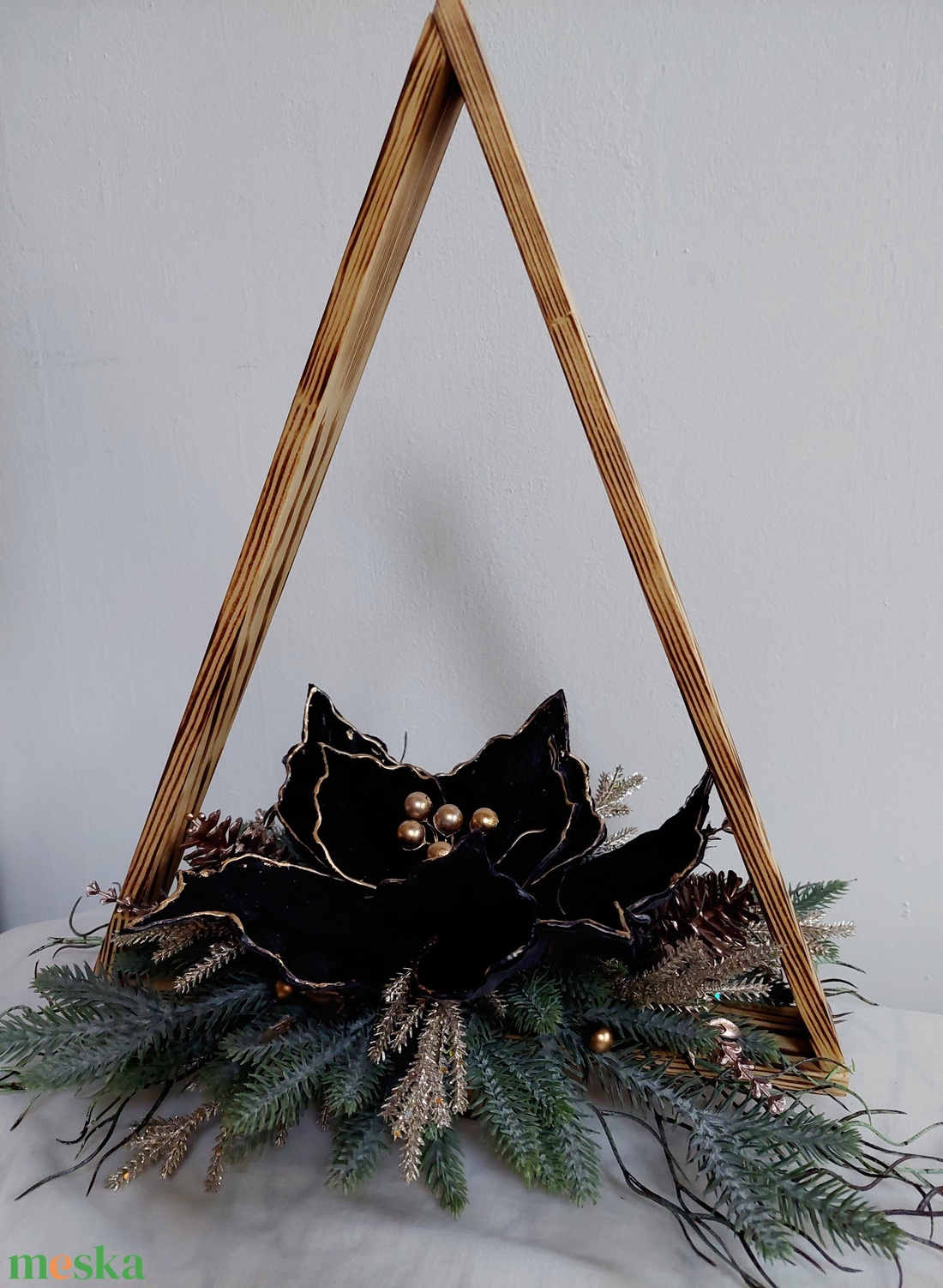 Karácsonyi, adventi ablak vagy asztaldísz  - karácsony - adventi díszek - adventi asztaldísz - Meska.hu