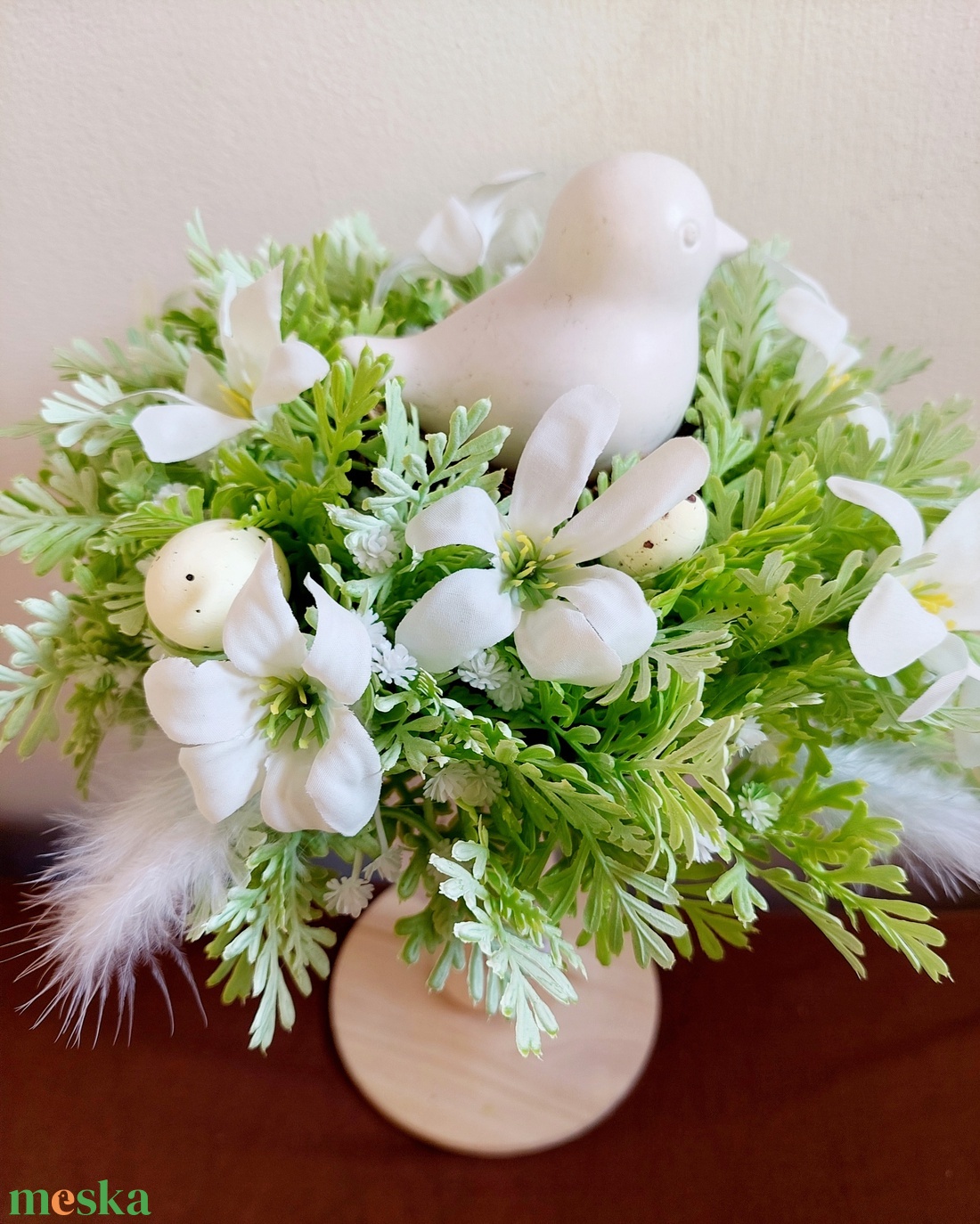 Tavaszi rusztikus vendégváró asztaldísz  - otthon & életmód - dekoráció - húsvéti asztaldíszek - Meska.hu