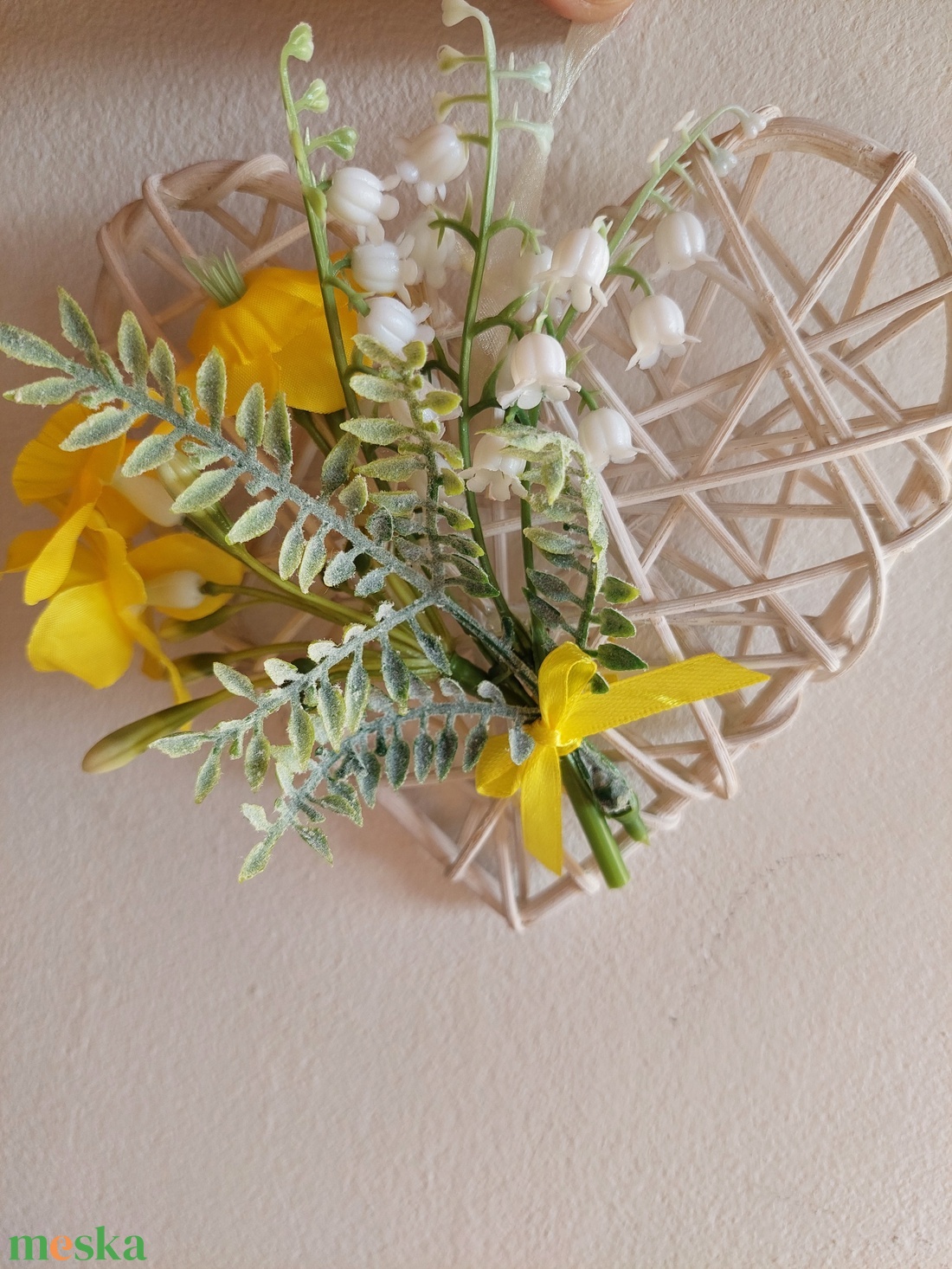 Húsvéti, tavaszváró ajtókopogtató, minimál - ünnepi díszek, dekorációk - húsvéti díszek és dekorációk - húsvéti ajtódísz, kopogtató - Meska.hu