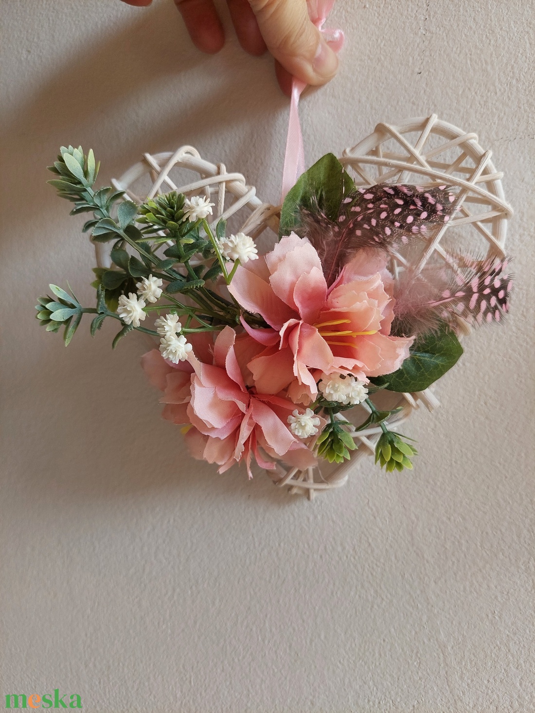 Húsvéti, tavaszváró ajtókopogtató, minimál - ünnepi díszek, dekorációk - húsvéti díszek és dekorációk - húsvéti ajtódísz, kopogtató - Meska.hu