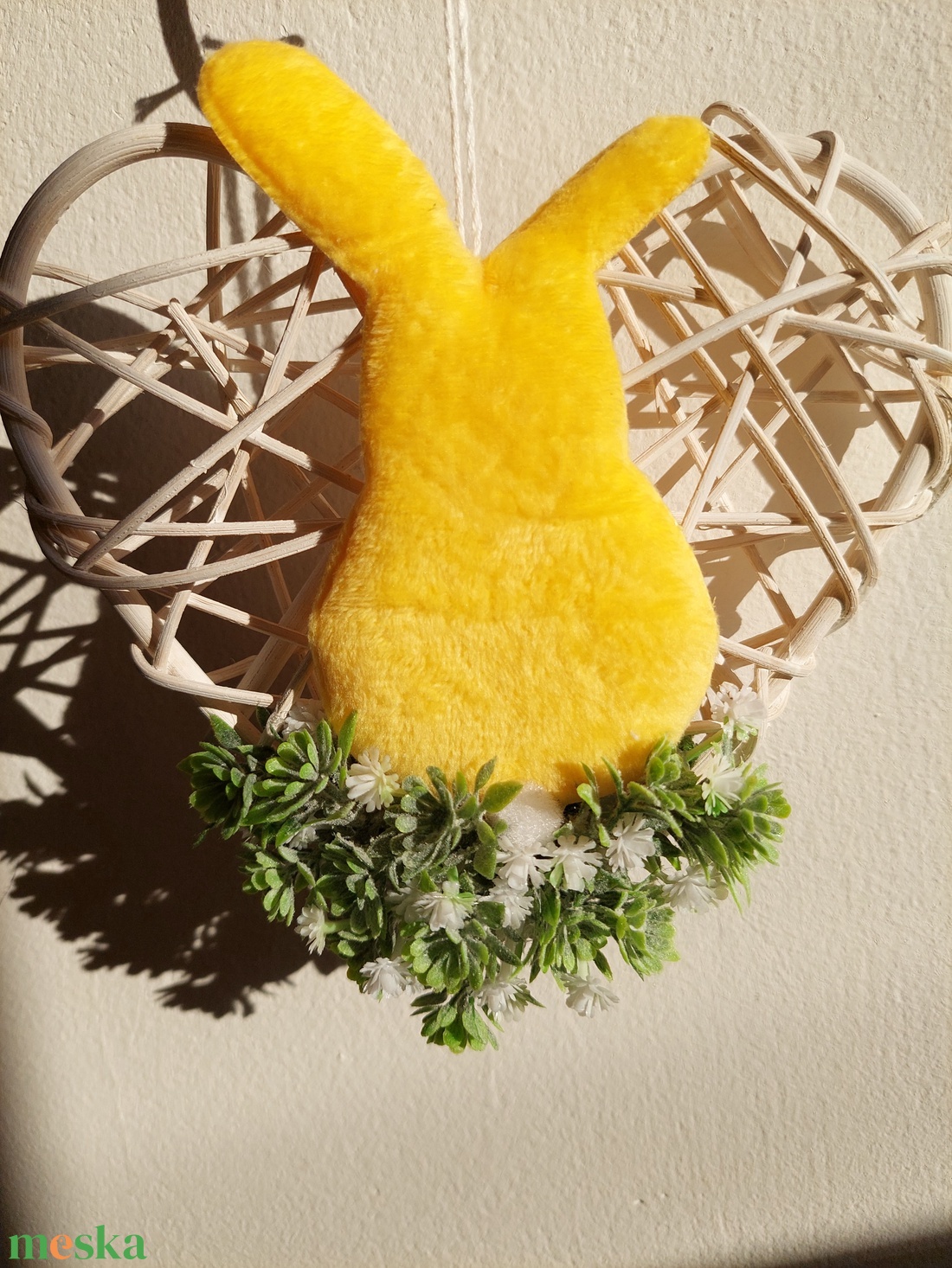 Húsvéti, tavaszváró ajtókopogtató, minimál - ünnepi díszek, dekorációk - húsvéti díszek és dekorációk - húsvéti ajtódísz, kopogtató - Meska.hu