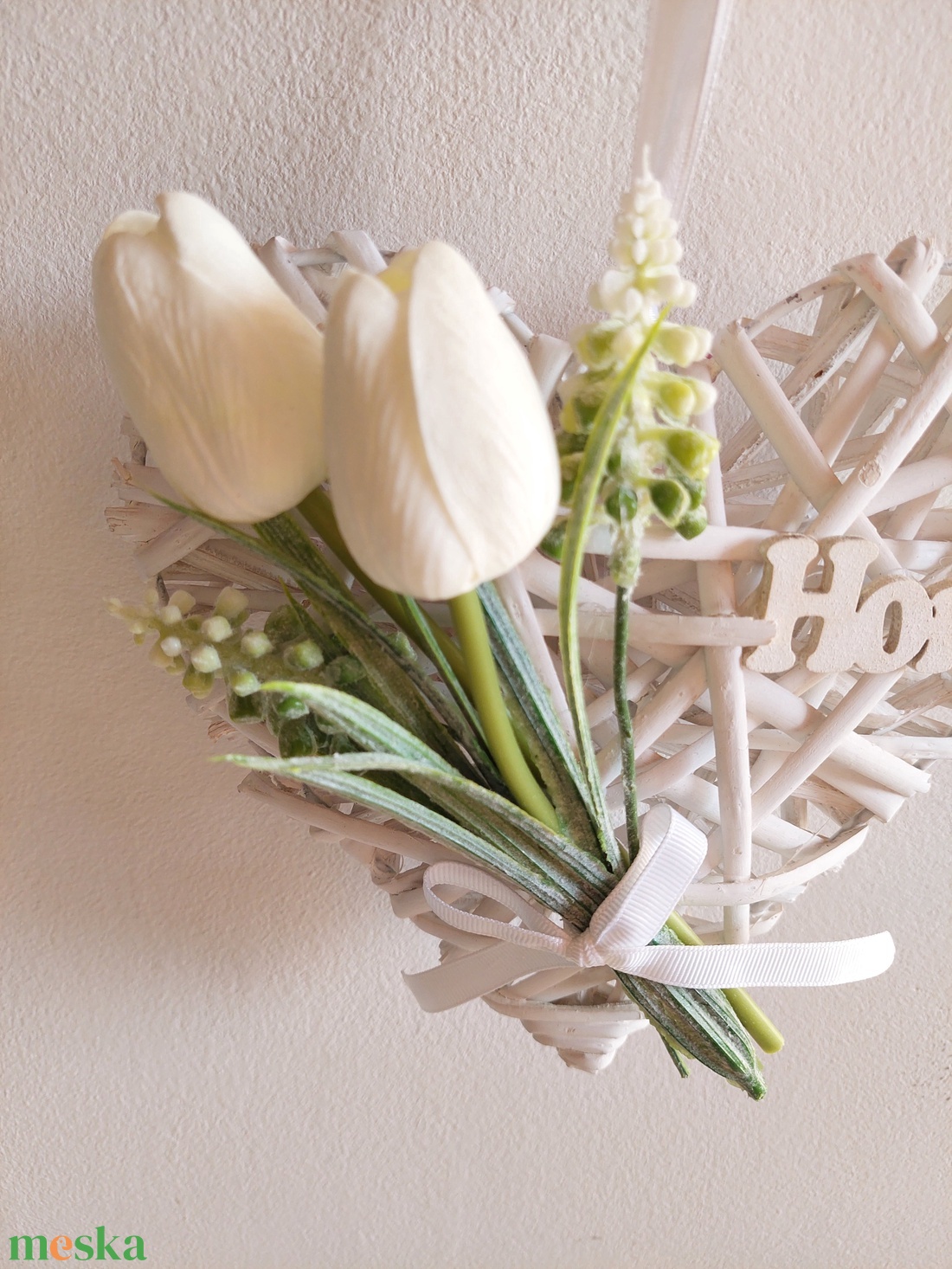 Húsvéti, tavaszváró ajtókopogtató, minimál - ünnepi díszek, dekorációk - húsvéti díszek és dekorációk - húsvéti ajtódísz, kopogtató - Meska.hu