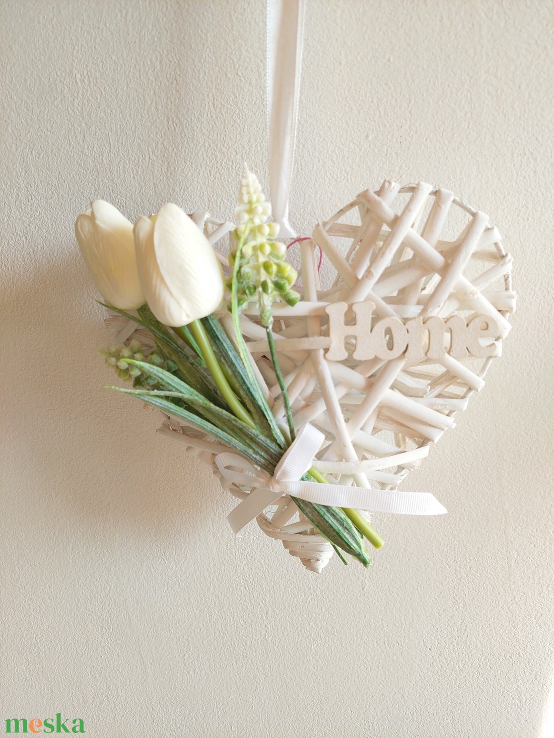 Húsvéti, tavaszváró ajtókopogtató, minimál - ünnepi díszek, dekorációk - húsvéti díszek és dekorációk - húsvéti ajtódísz, kopogtató - Meska.hu