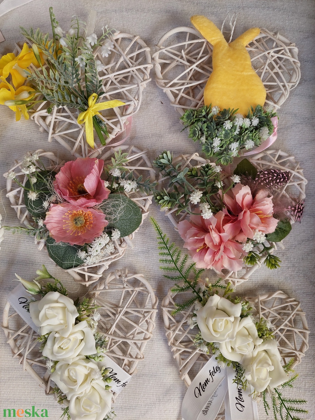 Koszorú temetőbe, sírdísz, temetői dísz, kegyeleti dísz - otthon & életmód - vallás - temetkezési tárgy - sírkoszorú, kegyeleti koszorú - Meska.hu