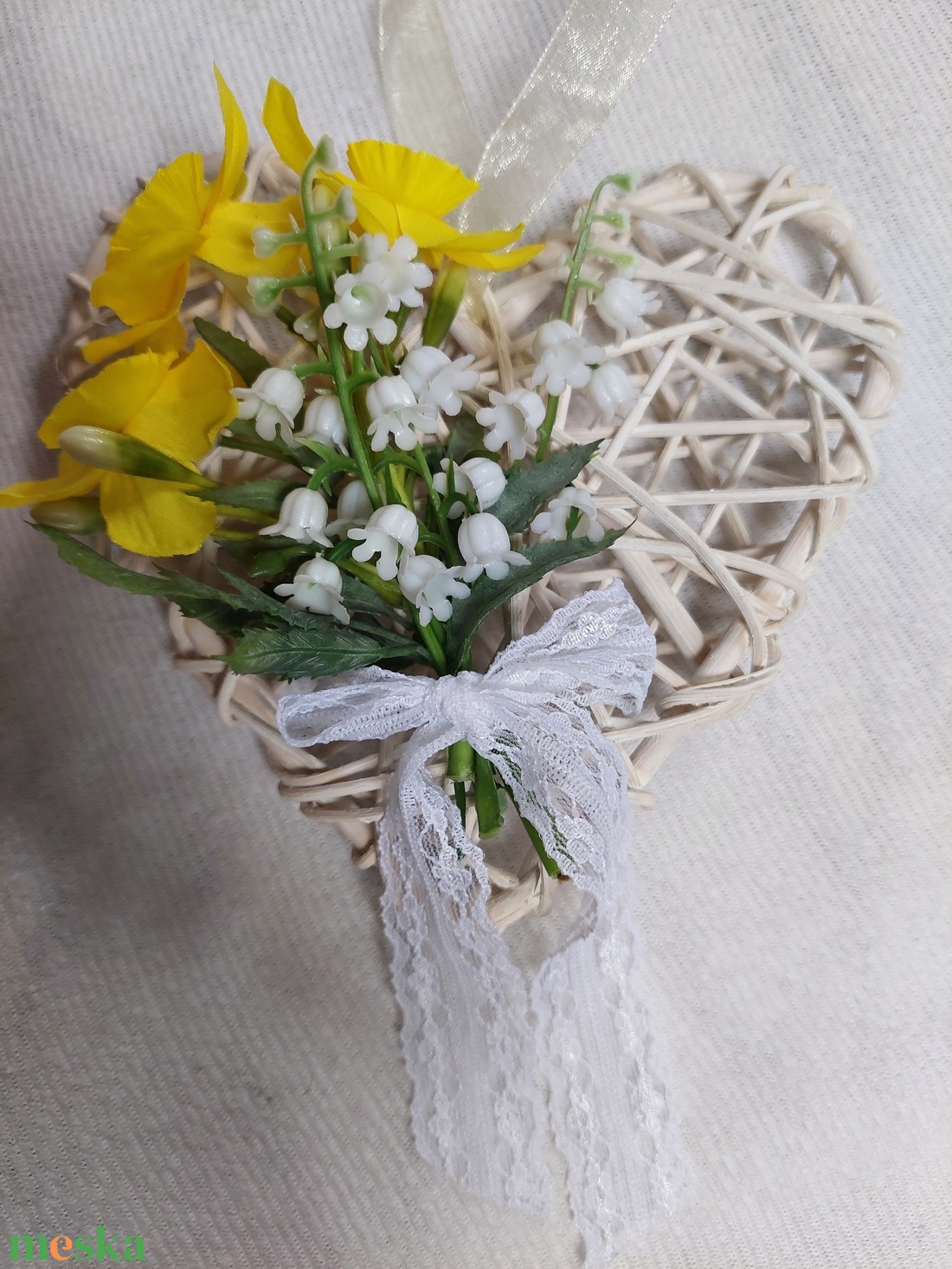 Húsvéti, tavaszváró ajtókopogtató, minimál - ünnepi díszek, dekorációk - húsvéti díszek és dekorációk - húsvéti ajtódísz, kopogtató - Meska.hu