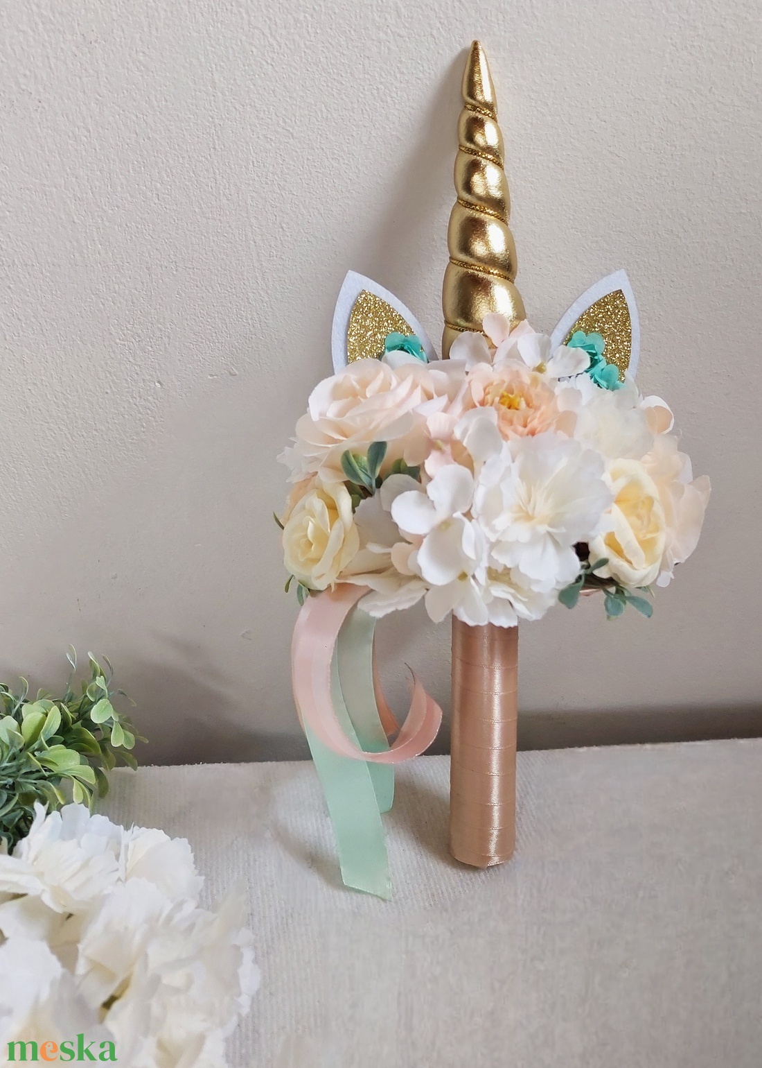 Csajos csokor ovis ballagásra, unikornis  - otthon & életmód - virágdekoráció - virágok - virágcsokor - Meska.hu