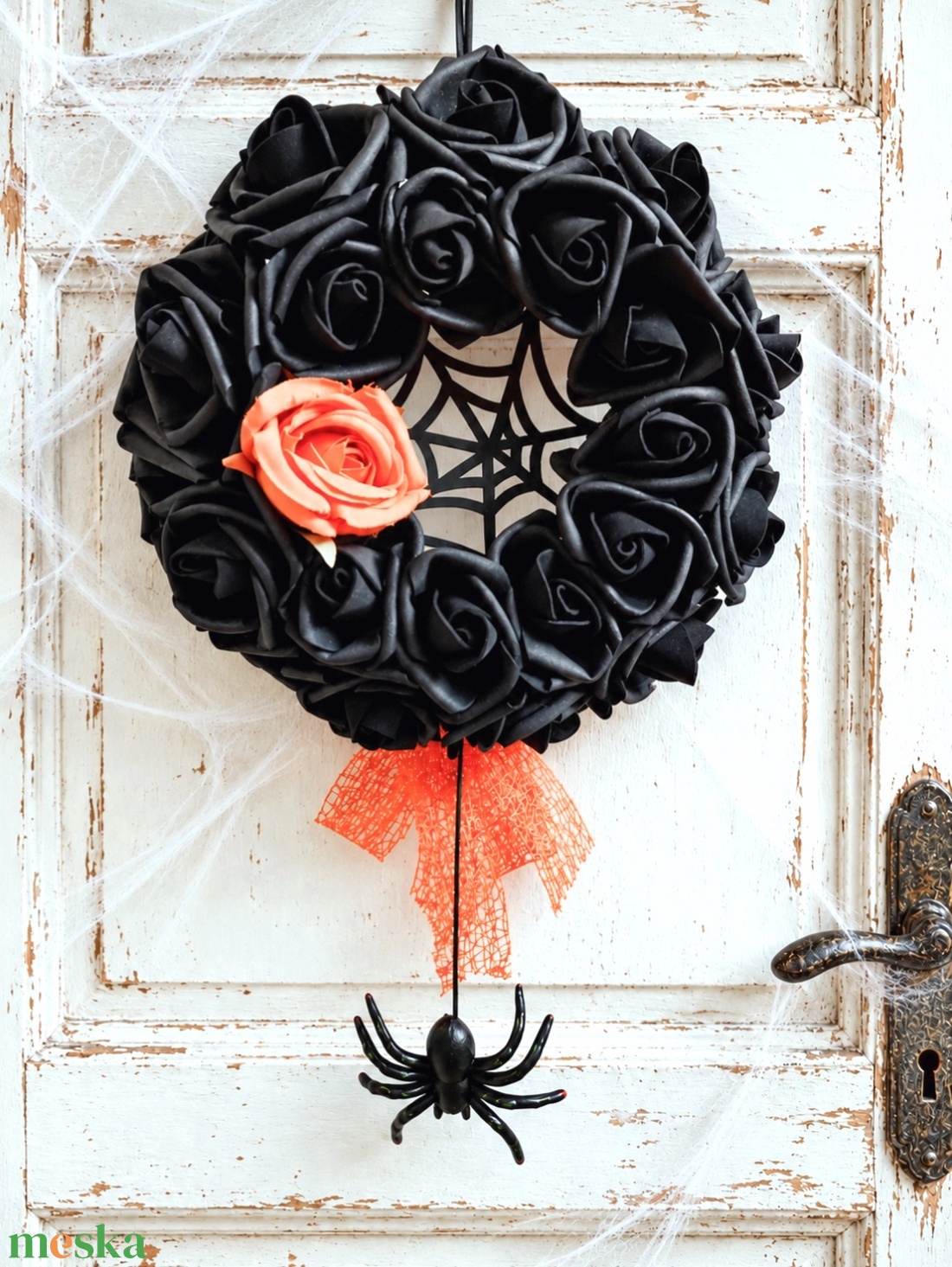 Közeledik... ne szalaszd el! Halloween kopogtató  - otthon & életmód - dekoráció - halloween - halloweeni ajtódíszek és ablakdíszek - Meska.hu