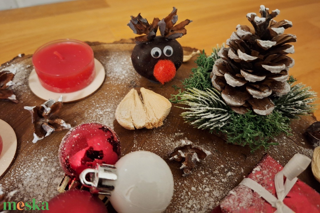 Adventi koszorú,  természetes adventi koszorú - karácsony - adventi díszek - adventi koszorú - Meska.hu