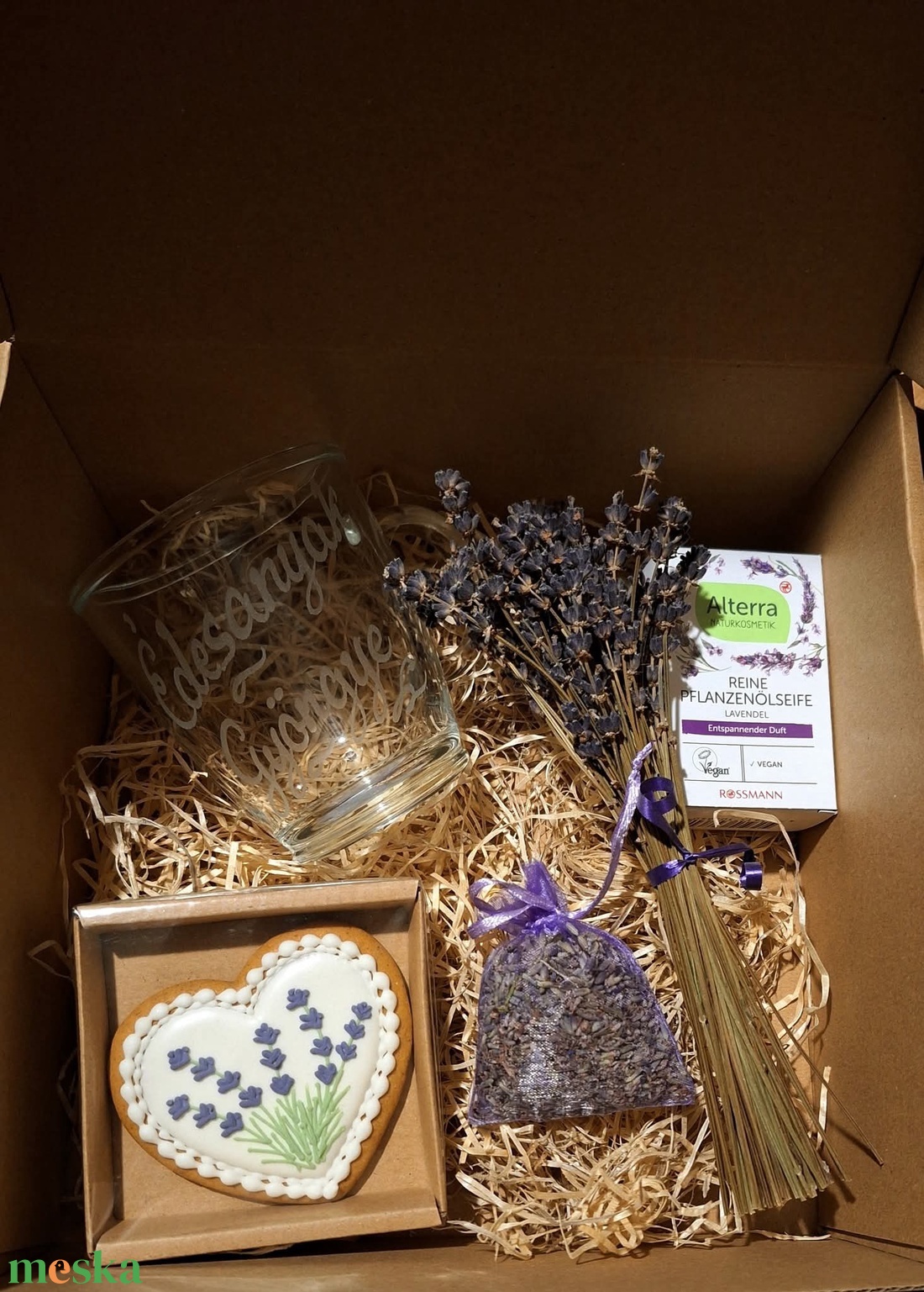 Levendulás ajándékbox  - karácsony - karácsonyi sütés-főzés - Meska.hu