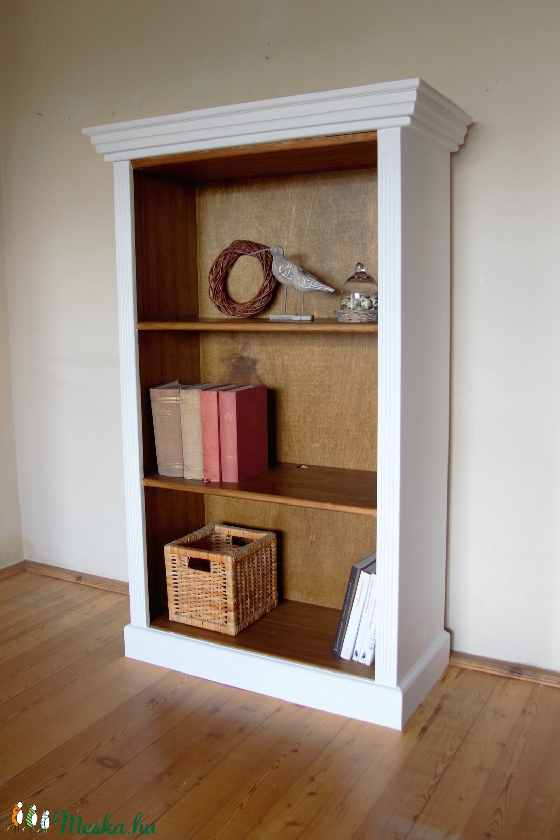 Vintage polc, könyvespolc -  - Meska.hu