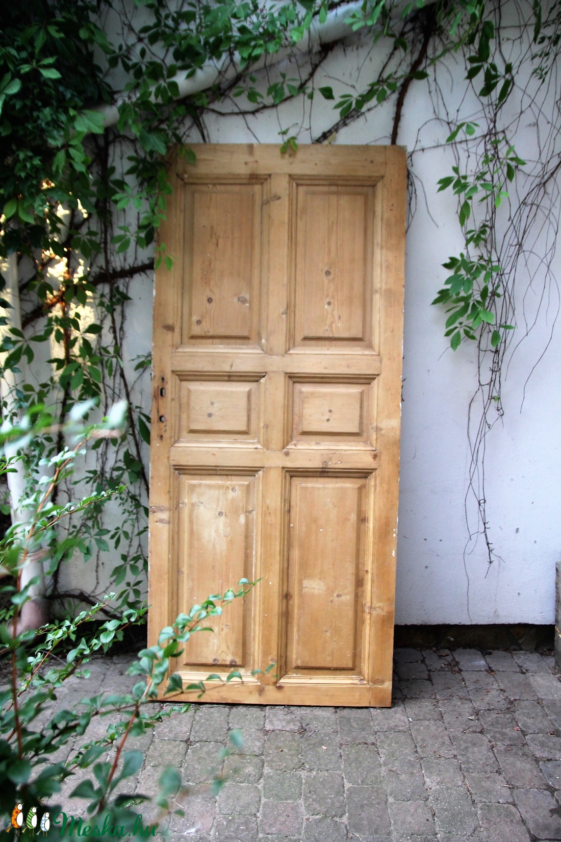 Antik vörösfenyő kazettás ajtó, ajtólap -  - Meska.hu